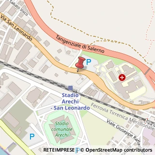 Mappa Via San Leonardo, 84, 84131 Salerno, Salerno (Campania)