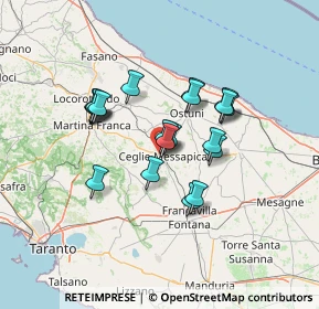 Mappa Via Venezia, 72013 Ceglie Messapica BR, Italia (11.5755)