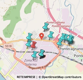 Mappa Via Cappello Vecchio, 84133 Salerno SA, Italia (0.9535)