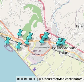 Mappa Via Cappello Vecchio, 84133 Salerno SA, Italia (1.65182)