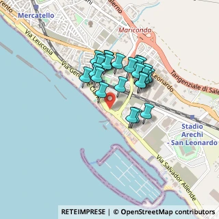 Mappa Via Generale Mark Wayne Clark, 84131 Salerno SA, Italia (0.36037)