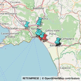 Mappa Via Generale Mark Wayne Clark, 84131 Salerno SA, Italia (9.382)