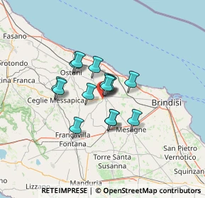 Mappa SP 30, 72019 San Vito dei Normanni BR, Italia (8.93667)