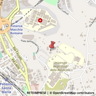 Mappa Via dell'Ateneo Lucano, 3, 85100 Potenza, Potenza (Basilicata)