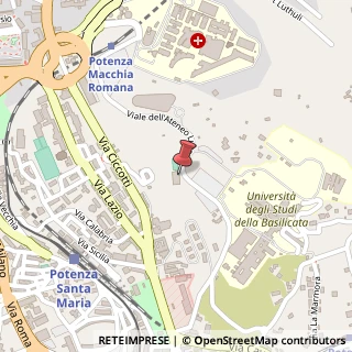 Mappa Via dell'Ateneo Lucano, 85100 Potenza PZ, Italia, 85100 Potenza, Potenza (Basilicata)