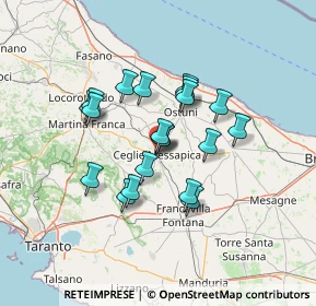 Mappa Ceglie Messapica, 72013 Ceglie Messapica BR, Italia (11.377)