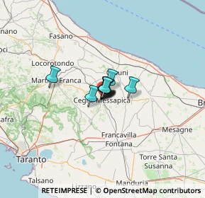 Mappa Ceglie Messapica, 72013 Ceglie Messapica BR, Italia (17.00875)