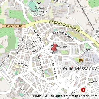 Mappa Via San Rocco, 94, 72013 Ceglie Messapica, Brindisi (Puglia)