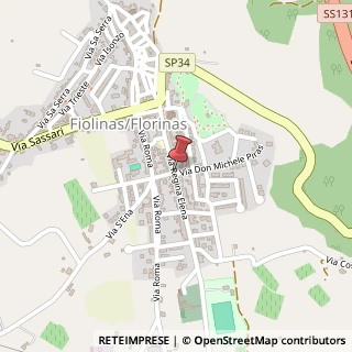 Mappa Via Sulis,  6, 07030 Florinas, Sassari (Sardegna)