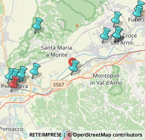Mappa Via dei Girasoli, 56020 Montopoli in Val D'arno PI, Italia (6.64)