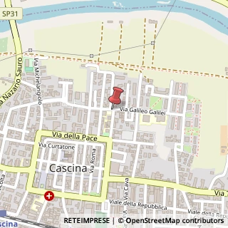 Mappa Via Giovanni Pascoli, 109, 56021 Cascina, Pisa (Toscana)
