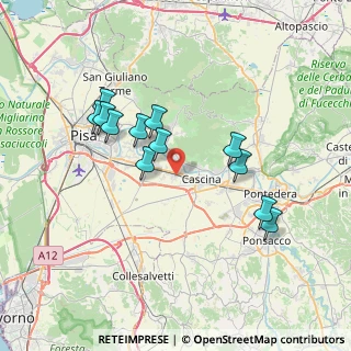 Mappa 56021 Cascina PI, Italia (6.92833)