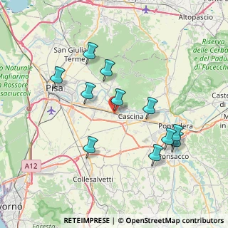 Mappa 56021 Cascina PI, Italia (7.59091)