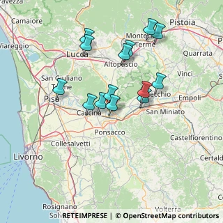 Mappa Via del Tiglio, 56025 Pontedera PI, Italia (13.56786)