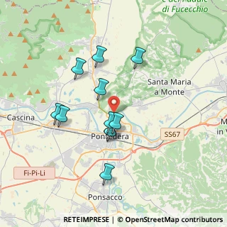Mappa Via del Tiglio, 56025 Pontedera PI, Italia (3.25727)