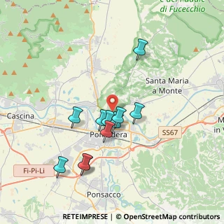 Mappa Via del Tiglio, 56025 Pontedera PI, Italia (3.37636)