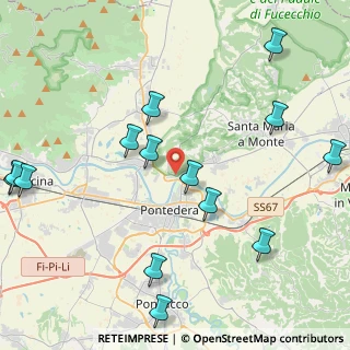 Mappa Via Belvedere, 56025 Pontedera PI, Italia (5.42357)
