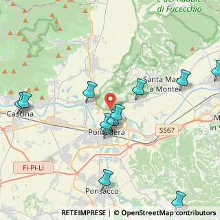 Mappa Via del Tiglio, 56025 Pontedera PI, Italia (4.75417)
