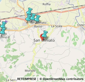 Mappa Via della Cisterna, 56028 San Miniato PI, Italia (3.18182)