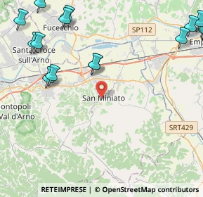 Mappa Via IV Novembre, 56028 San Miniato PI, Italia (7.179)