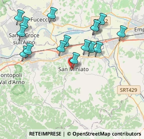 Mappa Via della Cisterna, 56028 San Miniato PI, Italia (4.3825)