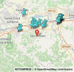 Mappa Via IV Novembre, 56028 San Miniato PI, Italia (3.8845)
