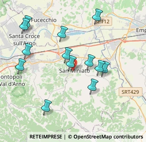 Mappa Via della Cisterna, 56028 San Miniato PI, Italia (4.03538)