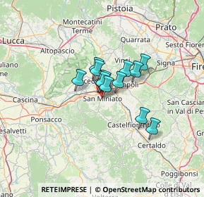 Mappa Via della Cisterna, 56028 San Miniato PI, Italia (7.60308)