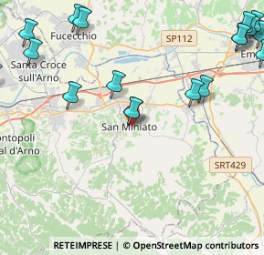 Mappa Piazza Mazzini, 56028 San Miniato PI, Italia (6.4495)