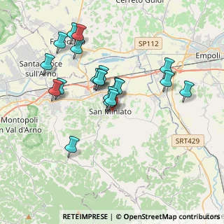 Mappa Piazza Mazzini, 56028 San Miniato PI, Italia (3.521)