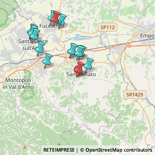 Mappa Via Fornace Vecchia, 56028 San Miniato PI, Italia (4.308)