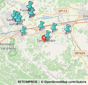 Mappa Via Fornace Vecchia, 56028 San Miniato PI, Italia (4.81)