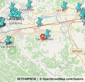 Mappa Via Fornace Vecchia, 56028 San Miniato PI, Italia (7.0635)