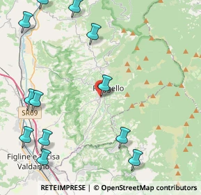 Mappa Via Pier Paolo Pasolini, 50066 Reggello FI, Italia (6.15385)