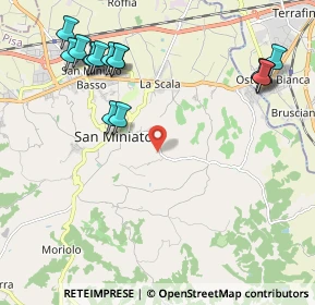 Mappa Via Calenzano, 56028 San Miniato PI, Italia (2.58667)