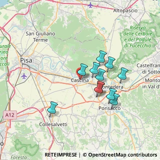 Mappa Piazza Antonio Gramsci, 56021 Cascina PI, Italia (6.02455)