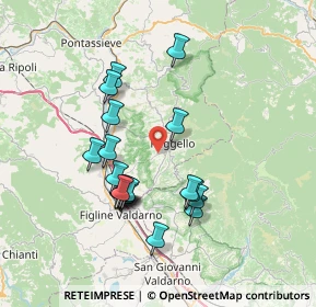 Mappa Via Pietro Nenni, 50066 Reggello FI, Italia (6.896)