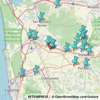 Mappa Via del Nugolaio, 56021 Cascina PI, Italia (9.3825)