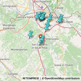 Mappa Via Gentilino, 50026 San Casciano in Val di Pesa FI, Italia (7.36688)