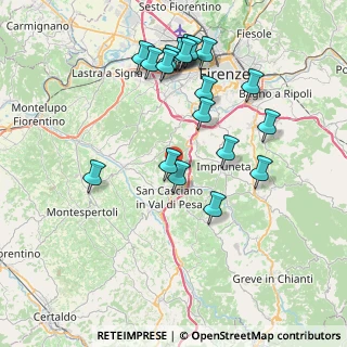 Mappa Via Gentilino, 50026 San Casciano in Val di Pesa FI, Italia (8.3215)