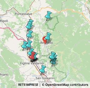 Mappa Via John Fitzgerald Kennedy, 50066 Reggello FI, Italia (7.4075)