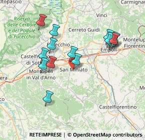 Mappa Via Giosuè Carducci, 56028 San Miniato PI, Italia (7.592)