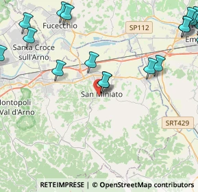 Mappa Via Giosuè Carducci, 56028 San Miniato PI, Italia (6.5855)