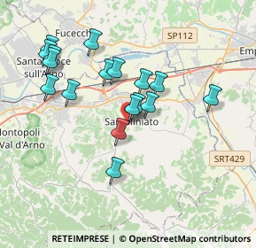 Mappa Via Giosuè Carducci, 56028 San Miniato PI, Italia (3.54647)