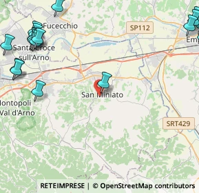 Mappa Via Giosuè Carducci, 56028 San Miniato PI, Italia (7.2715)