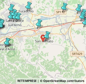 Mappa Via Giosuè Carducci, 56028 San Miniato PI, Italia (7.016)