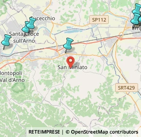 Mappa Via Giosuè Carducci, 56028 San Miniato PI, Italia (7.75364)