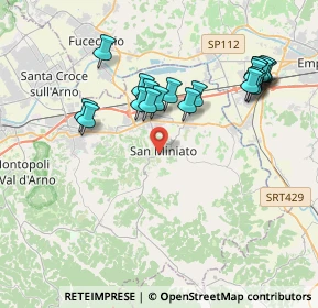 Mappa Via Giosuè Carducci, 56028 San Miniato PI, Italia (3.9735)