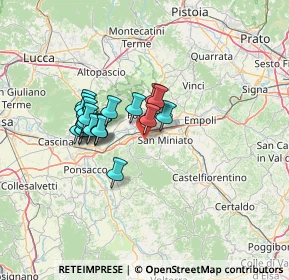 Mappa Via I Maggio, 56028 San Miniato PI, Italia (10.8935)