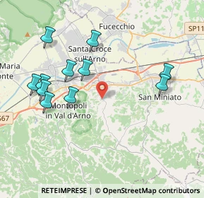 Mappa Via I Maggio, 56028 San Miniato PI, Italia (4.29364)